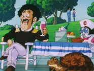 Mr. Satan at the BBQ