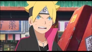 Boruto also tells his teammates that this why is going to take the Chunin Exams.