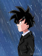 Dragon ball commission 24 gohan crying in rain by ghenny-da0c9nx