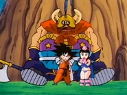 Chi-Chi is protected by Goku