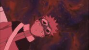 Naruto in a paralyze state after learning why some of the villagers hate him.