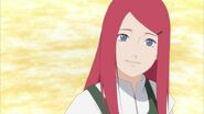 Kushina telling Naruto that he inherited her and Minato's wishes and goals.