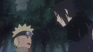 Sasuke and Naruto decide to find Inari quickly before the rain washes away Gato's thugs scent.