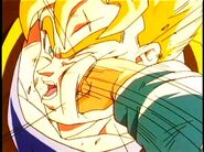 Future Gohan is punched by 17.