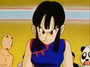 Chi-Chi is angry that Goku doesn't remember her.