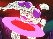 Frieza is sliced by his own attack