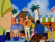 Bulma's appearance in the Tien Shinhan Saga