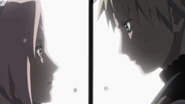 Sakura being told by Naruto that he hates people who lie to him.