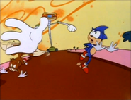 Sonic and Tails get chase by Coconut's Chili Dog stand robot