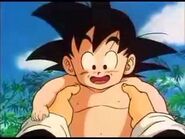 Goku after he receives his Earthling name, Son Goku from Grandpa Gohan.