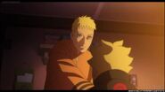 Naruto Fist bumps his son's stomach