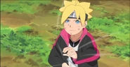 Boruto's reaction when Sasuke tells him that his Rasengan is too small.