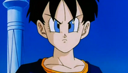 Videl with a serious face