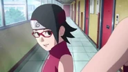 Sarada tells Sakura that she can see when she is super excited about Sasuke being back home.