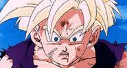 Gohan is shock as Android 16 is killed by Cell and Cell is going to kill Videl