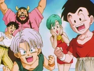 Bulma is happy to see Vegeta