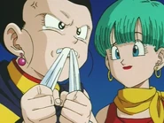 Chi-Chi biting something