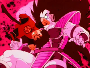 Gohan delivers a devastating blow to Raditz