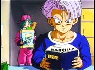 Future Bulma is happy to see that her son and is surprise to see Gohan.