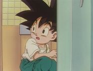 Goku Jr. hears glass shattered on the floor