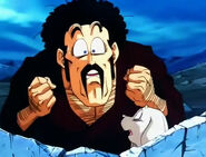 Mr. Satan cheering for Good Buu