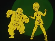 Bulma dancing with Roshi
