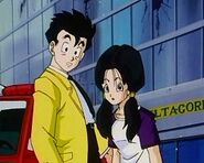 Videl looks at Angela leave