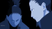 Shikamaru talking to Shikaku.
