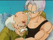 Future Trunks with the old man after he kill the androids.