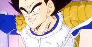 Vegeta creates a diversion and infiltrates Frieza's throne room to steal the Dragon Balls