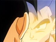 Future Gohan searing outside a window.