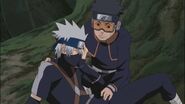 Kakashi after his right eye is stabbed.