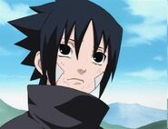 Sasuke is surprise that his father acknowledge him for the first time.