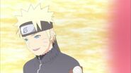 Naruto becomes really happy after Kushina tells him, that Minato's dream goal was to became a great Hokage that was acknowledge by all the villagers of Konoha.