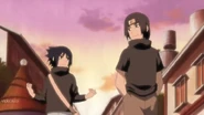 Sasuke and Itachi walking home.