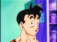 Future Gohan asking Bulma if he really is like his late father.