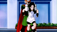 Videl is hold back by Gohan