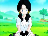 Videl while Gohan explains her how to control energy