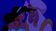 Aladdin with Princess Jasmine.