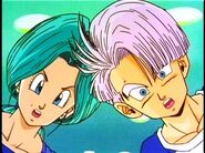 Future Trunks and his mother are surprise to see Gohan waking up.