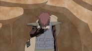 Gaara telling his father that his mother was truly a great person, and that this the first time that he has gotten medicine from his father.