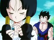 Gohan is shock that Videl wants to come back for more lessons about flying