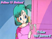 Bulma comes out the bathroom