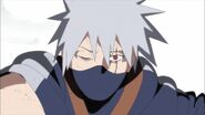 Kakashi shock that he had accidently killed Rin with his Chidori.