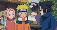 Naruto, Sakura and Kakashi are speechless