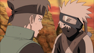 Kakashi tells his ally to go back home.