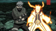 Naruto with Kakashi.