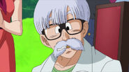 Dr. Brief with a cigarette in his mouth