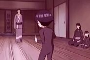 Hinata training with her father