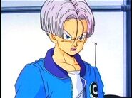 Future Trunks tells his mother that the earthling's lives are in his hands now.